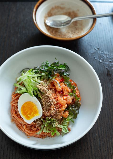 Easy Bibim Guksu Korean Cold Noodles Beyond Kimchee