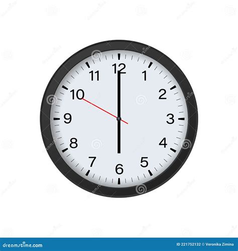 Mockup De Reloj Redondo Mostrando Horas Ilustraci N Del Vector