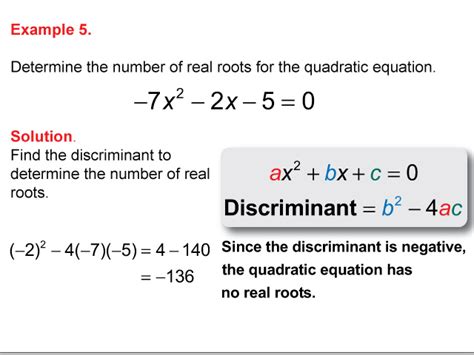 Quadratic Equation With Negative Discriminant - Tessshebaylo