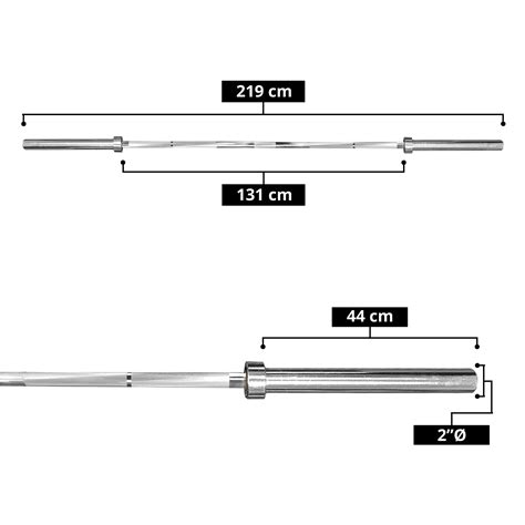 Barra Olímpica 600 Lb Carga Máxima 20 KG 2 2 M Tayga Fitness World