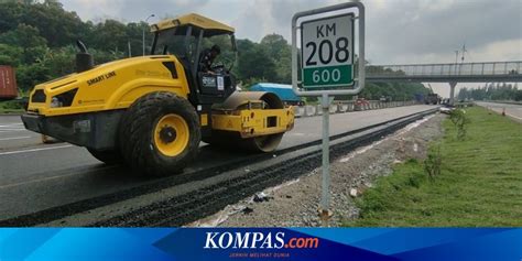 Jelang Arus Mudik Perbaikan Tol Palikanci Cirebon Dikebut