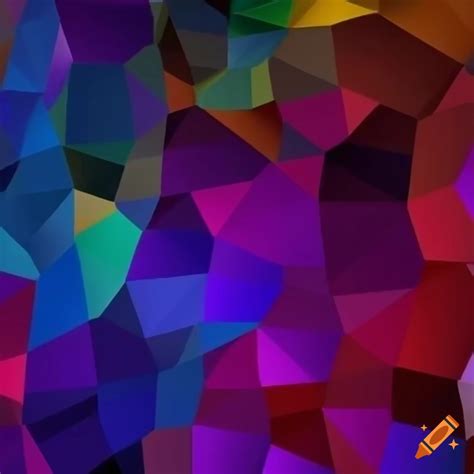 Colorful Low Poly Glass Like Background On Craiyon