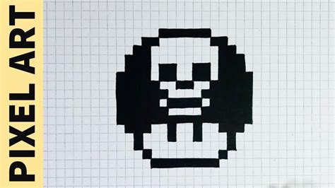 Come Disegnare Teschio Pixel Art How To Draw Skull Mushroom Pixelart