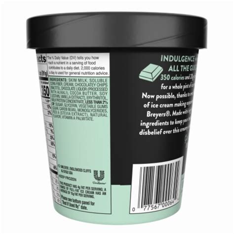 Breyers Delights Mint Chip Low Fat Ice Cream 1 Pt Frys Food Stores