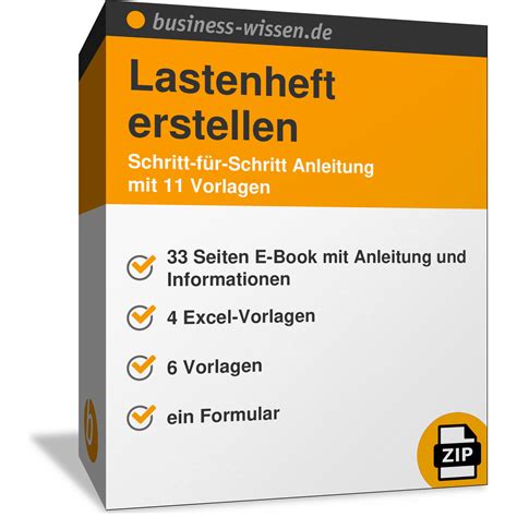 Lastenheft Erstellen Anleitung Mit Vorlagen