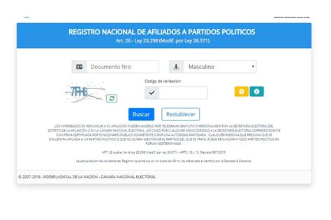 Cómo saber si estoy afiliado a un partido político LA NACION