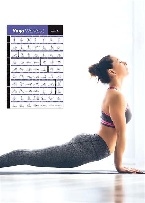 Yoga Pose Exercise Poster Beginner S Chart For NewMe Fitness