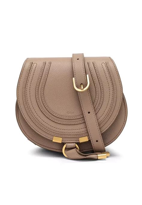 Buy Chlo Chloe Small Marcie Saddle Crossbody Bag In Woodrose