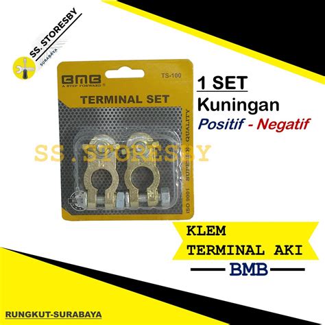 Jual KEPALA AKI LAPIS KUNINGAN SET KLEM TERMINAL AKI MOBIL ACCU