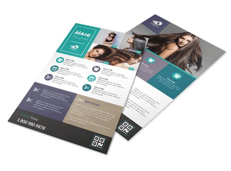 Awesome Hair Stylist Flyer Template | MyCreativeShop