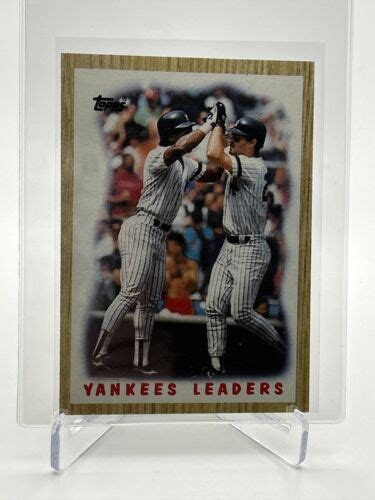 1987 Topps Don Mattingly Yankees Leaders Baseball Card 406 Mint FREE