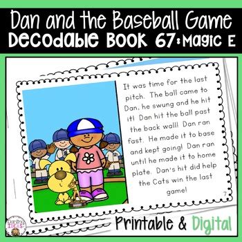 Magic E Decodable Reader Works With Orton Gillingham Dan And The