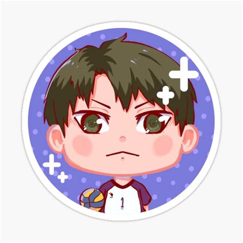 Haikyuu Ushijima Wakatoshi Sticker For Sale By Tikitanian Redbubble