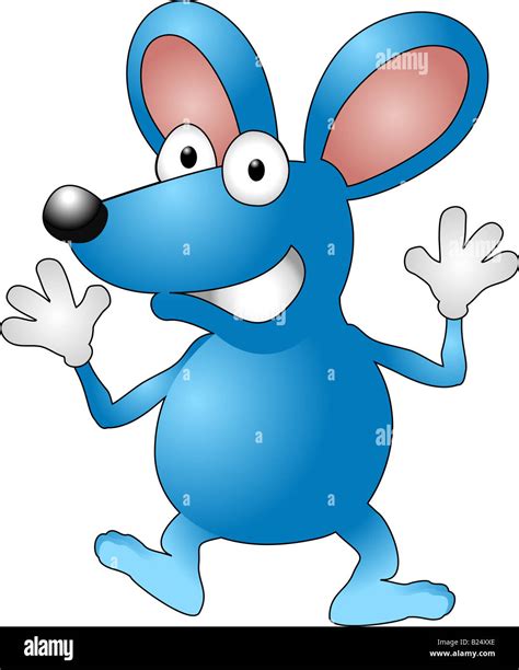 illustration of a cartoon mouse waving Stock Photo - Alamy