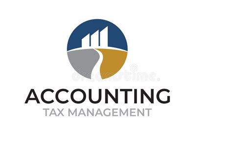 Accounting Tax Management Logo Design Stock Vector Illustration Of