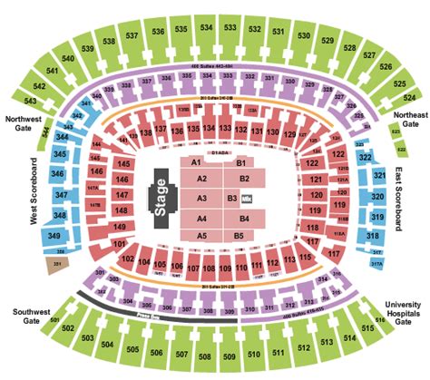 Cleveland Browns Stadium Seating Chart Cleveland Browns Stadium Event