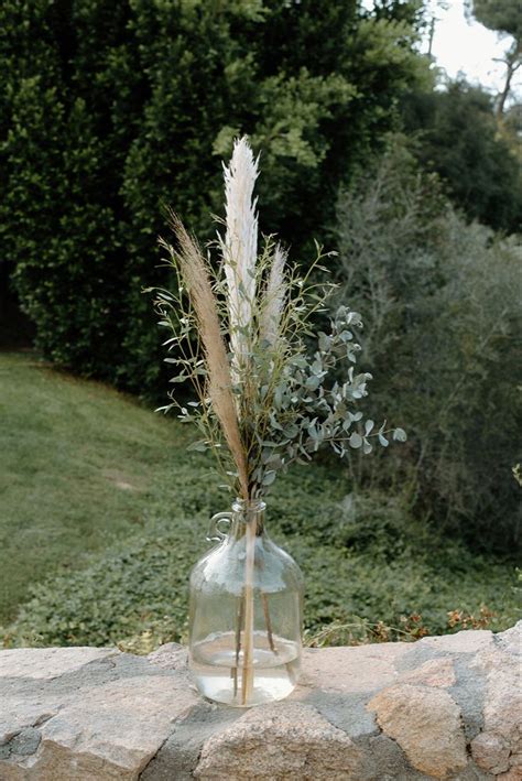 Pampas Grass Vase Wedding Decorations Wedding Deco Wedding Centerpieces