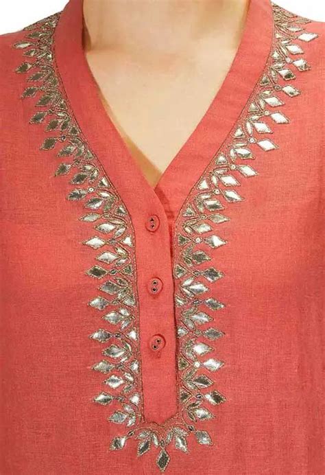 Top Stylish And Trendy Kurti Neck Designs In Kurti Neck