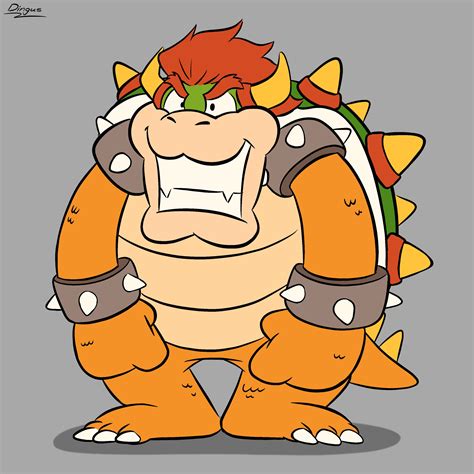 How To Draw Paper Bowser