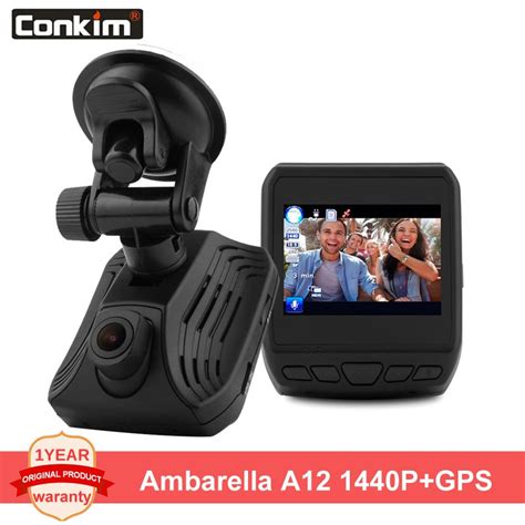 Conkim Dash Camera Ambarella A12 1440P Super HD Car Video Recoder 2 3