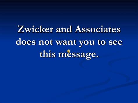 Stop Zwicker And Associates Call 877 737 8617 For Help