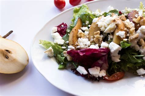 Herbstlicher Salat Mit Karamellisierten Birnen Rezept I Heart Alice