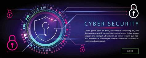 Technology Background Banner, Cyber Security Concept. 34781168 Vector Art at Vecteezy