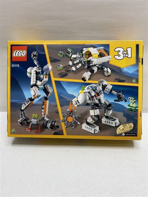 Retired Lego Creator 3 In 1 Space Mining Mech 31115 327 Pcs New