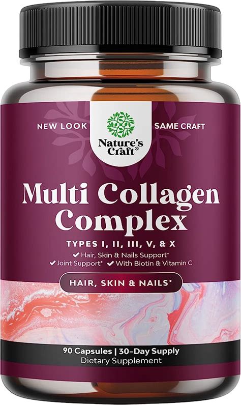 Advanced Multi Collagen Peptides Pills Biotin And Collagen Supplement