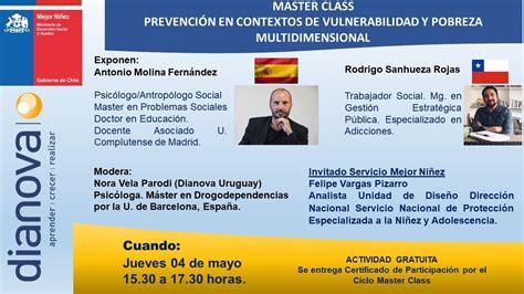 Master Class Prevenci N En Contextos De Vulnerabilidad Y Pobreza