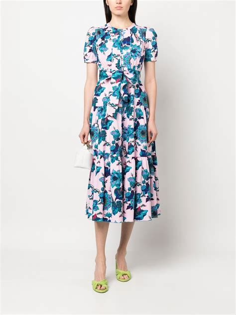 Dvf Diane Von Furstenberg Frankie Floral Print Midi Dress Farfetch