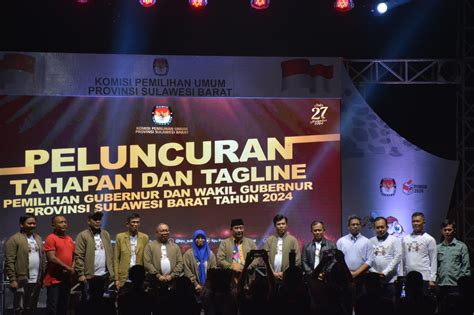 KPU Luncurkan Tahapan Dan Tagline Pilkada Sulbar Tahun 2024