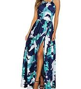 Kilig Women S Summer Dress V Neck Floral Twist Knot Spaghetti Strap