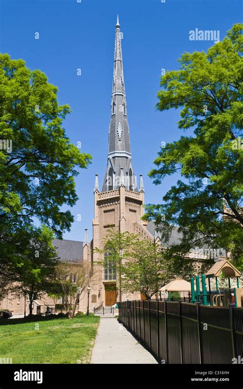 First Presbyterian Church in downtown Charlotte North Carolina Stock ...