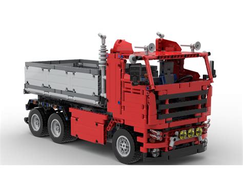 LEGO MOC RC Red Dump Truck by scynox | Rebrickable - Build with LEGO