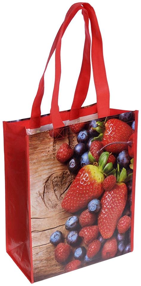 Reusable Shopping Bag Eco Friendly Shopping Bags With Vibrant Fruits