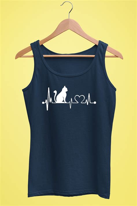 Raf Coll Kadın Askılı T shirt Kedi Ve Müzik Notası Dijital Baskılı 100