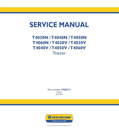 Ppt New Holland T V Tractor Service Repair Manual Powerpoint