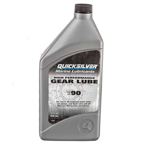 QUICKSILVER Quicksilver SAE 90 High Performance Gear Lube, Quart | West ...