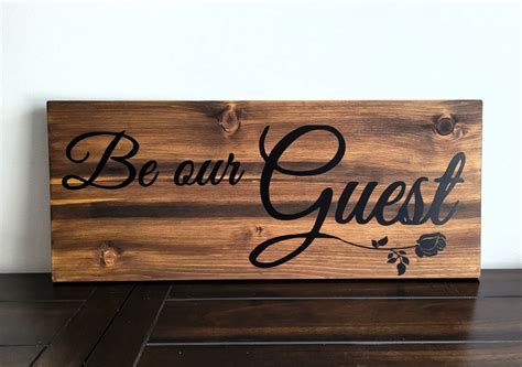 Be Our Guest Sign – Rustique Decor