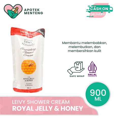 Jual Leivy Shower Cream Royal Jelly And Honey Refill 900 ML Sabun