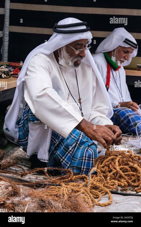 Afro-Arab from Abu Dhabi at Folklife Festival in Dishdasha, Ghutra, and ...