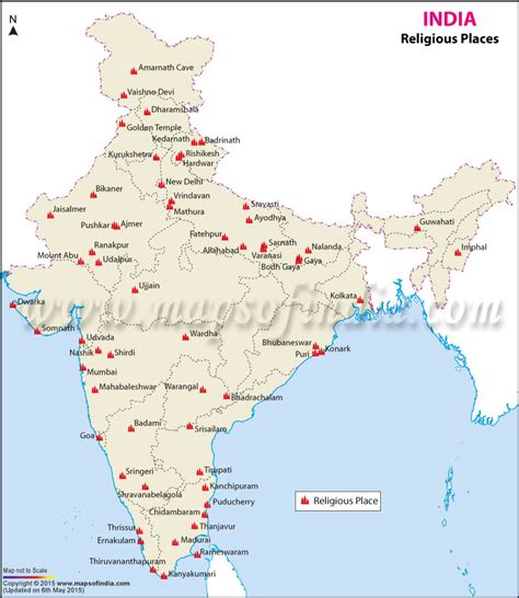 Places In India Map - Daisie Corrianne