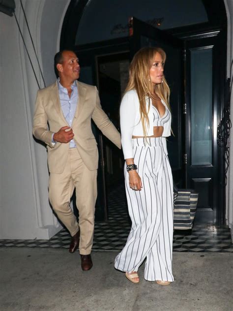 Jennifer Lopez Striped Crop Top And Pants July 2018 Popsugar Fashion Uk