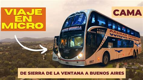 Viaje En Omnibus A Buenos Aires Desde Sierra De La Ventana Condor