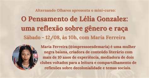 O Pensamento de Lélia Gonzalez uma reflexão sobre gênero e raça