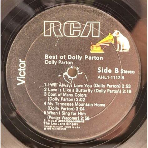 Dolly Parton Best Of Dolly Parton 1975 Lp Rca Victor L9 On Ebid