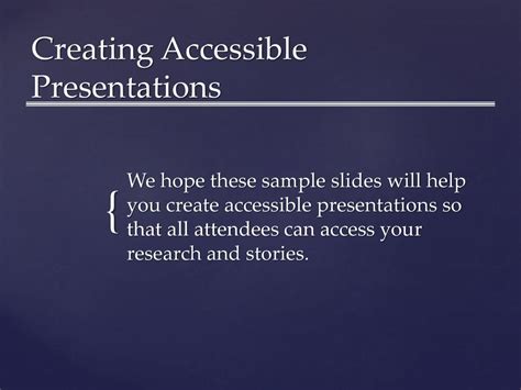 Creating Accessible Presentations Ppt Download