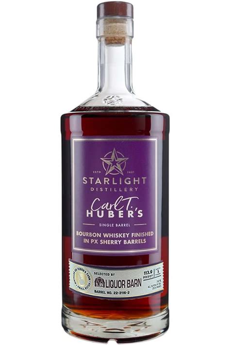 Starlight Carl T Hubers Px Sherry Finished Single Barrel Bourbon Whiskey