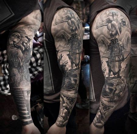 Mjun Mein Fullsleeve Ist Nun Fertig Tattoo Vorlagen Arm